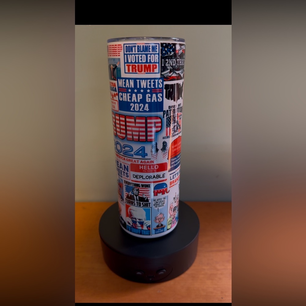 DJT Charactures 20oz Skinny Stainless Steel Tumbler